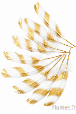 Gans - 15-21 cm - wit-goud